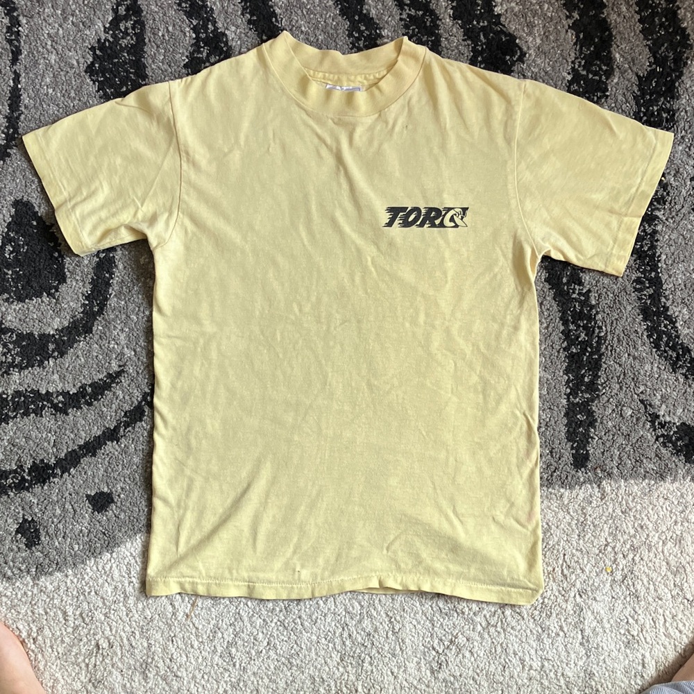 VTG Hanes Light Yellow Short Sleeve Tee